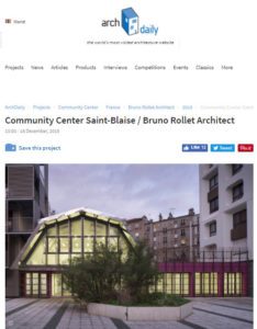 Rollet archdaily Vitruve Saint-Blaise